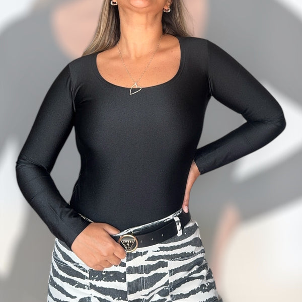 Body Ágata hombro liso negro