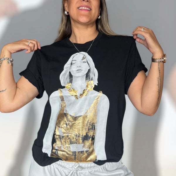 Polera mina gold