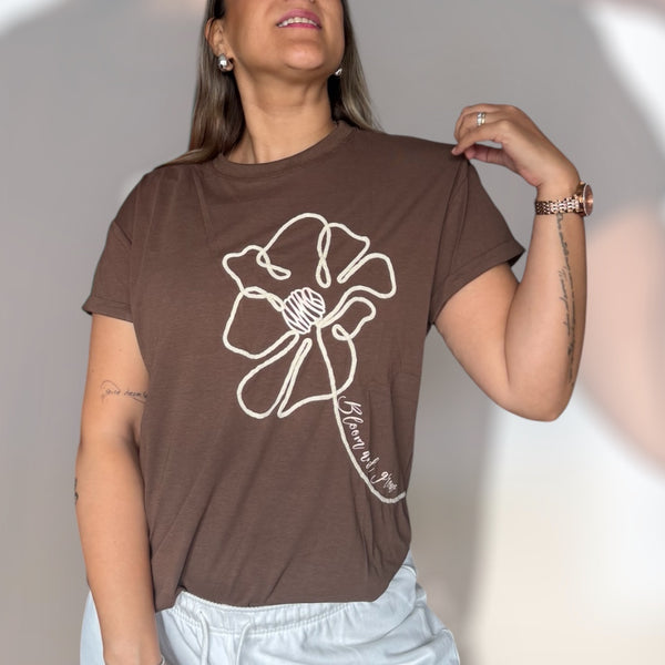 Polera encanto chocolate