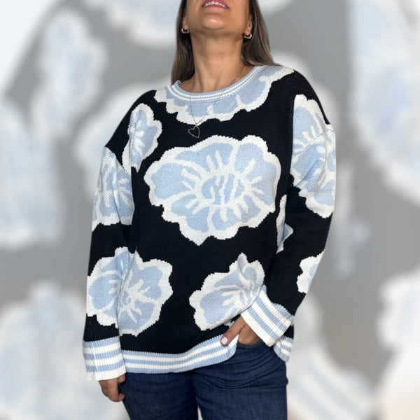 Sweater lana Florida negro