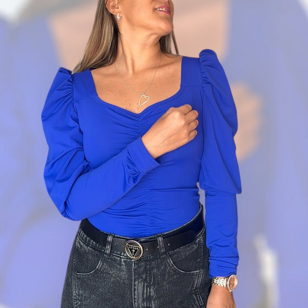 Polera Eva azulina