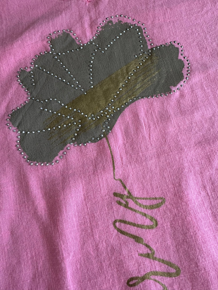 Polera spring rosa neón