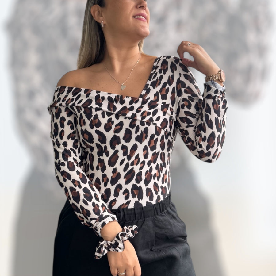 Polera Nápoles animal print