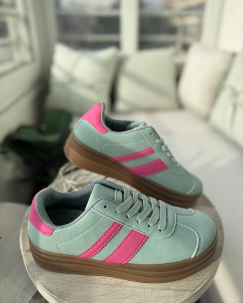 Zapatillas verde agua
