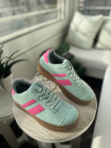 Zapatillas verde agua