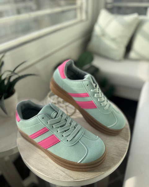 Zapatillas verde agua