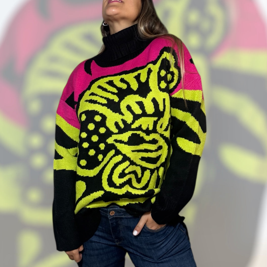 Sweater lana Venecia negro
