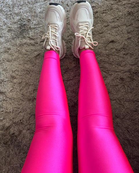 Calza básica fucsia lycra dupont