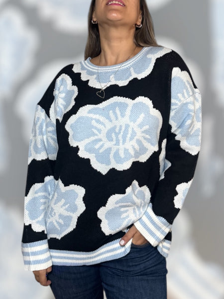 Sweater lana Florida negro