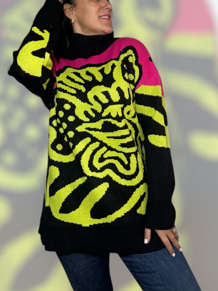 Sweater lana Venecia negro