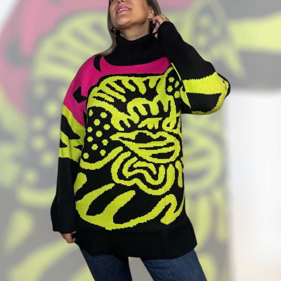 Sweater lana Venecia negro