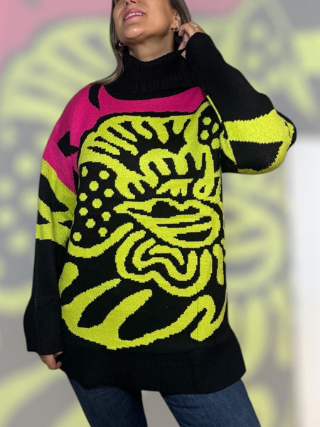 Sweater lana Venecia negro