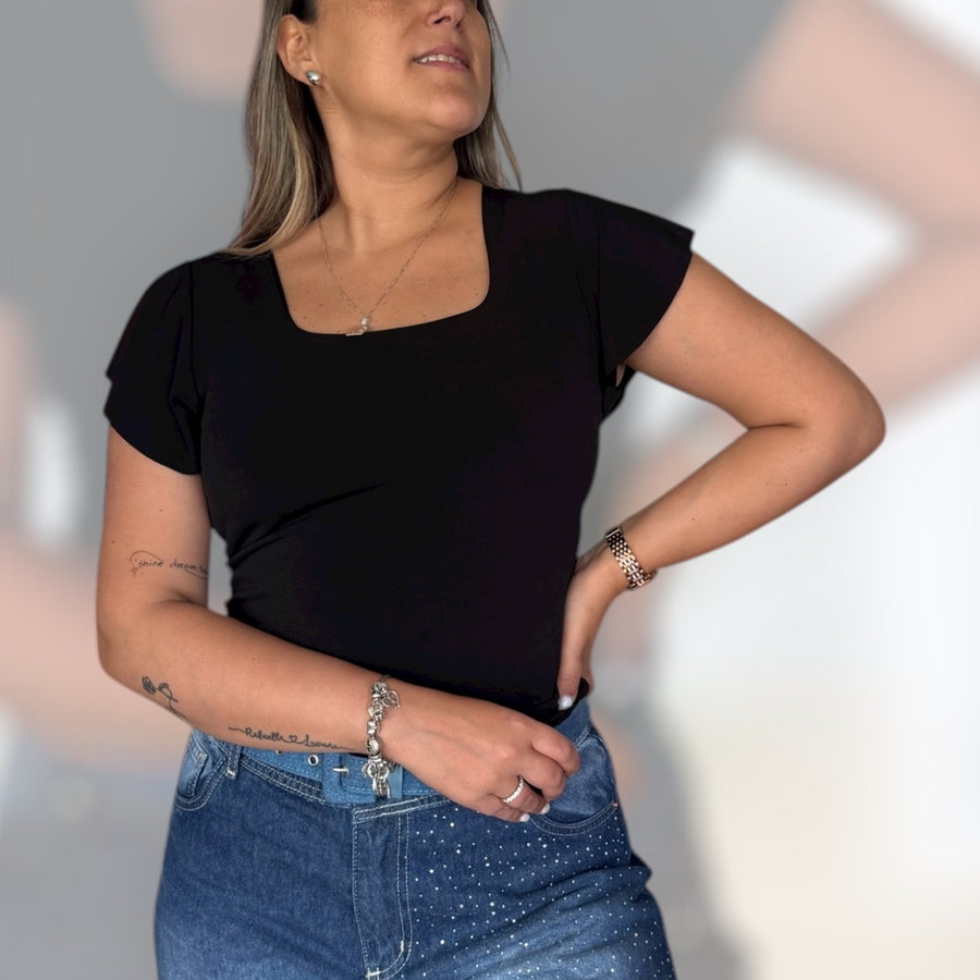 Polera Venecia negro