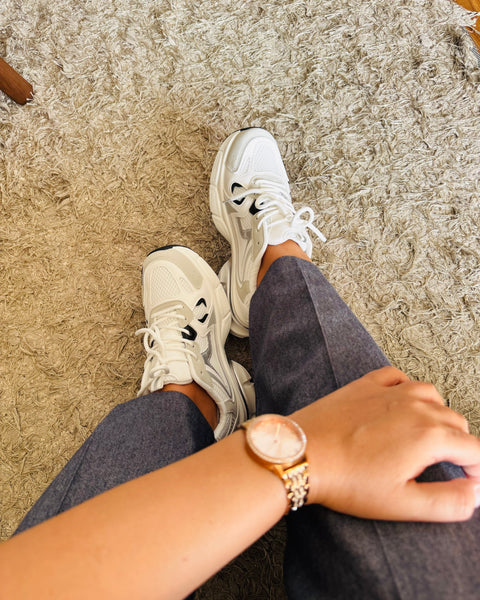 Zapatillas blancas estilo New balance