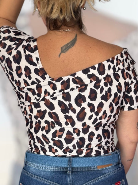 Polera Nápoles animal print