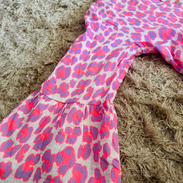 Vestido verano feliz fucsia