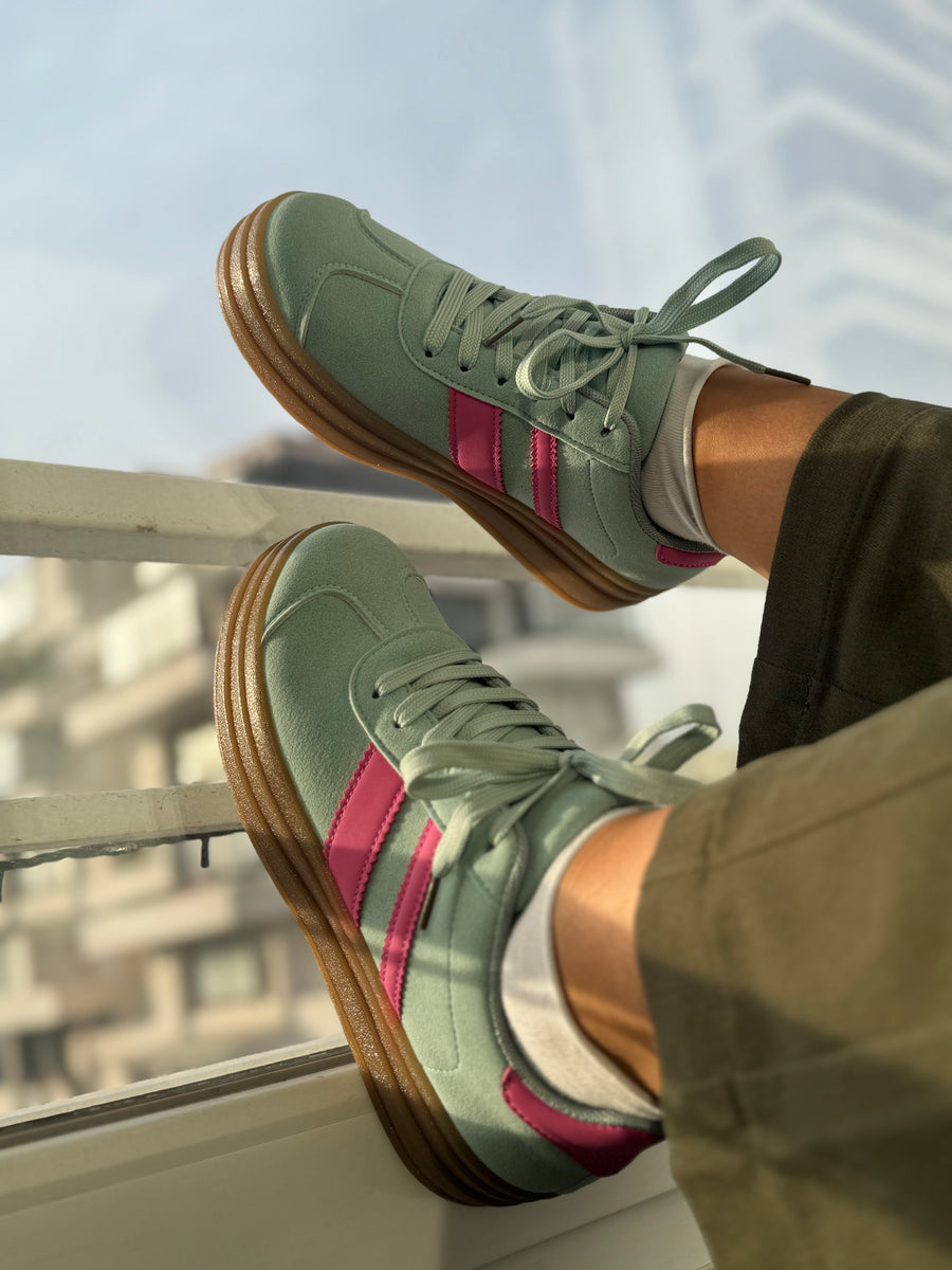 Zapatillas verde agua