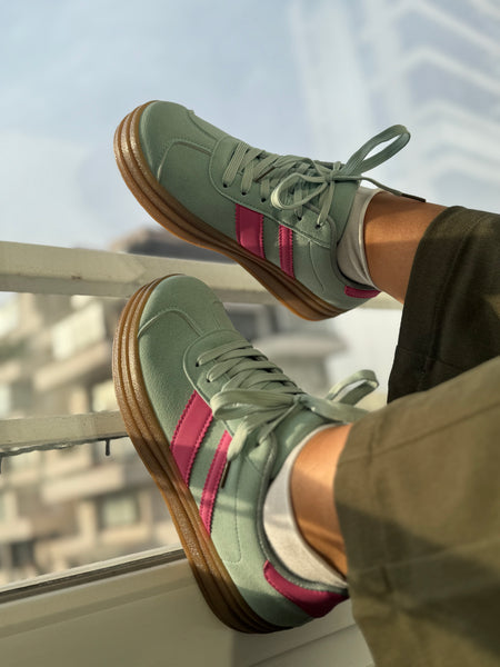 Zapatillas verde agua