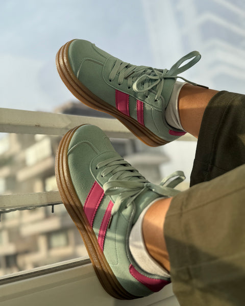 Zapatillas verde agua