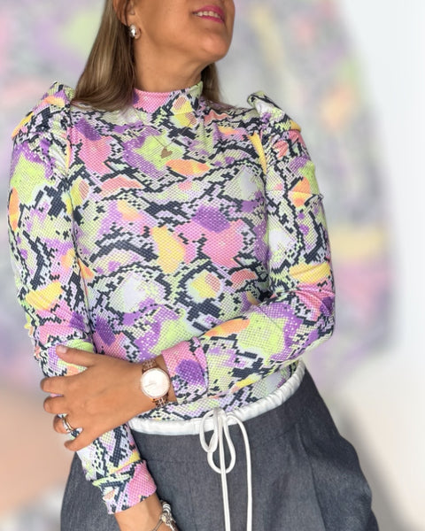 Body Luciana print Pink