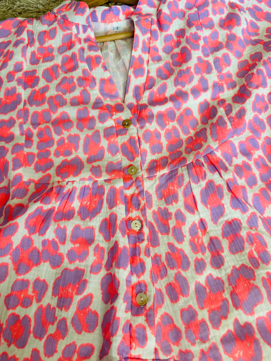 Vestido verano feliz fucsia