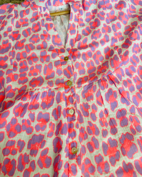 Vestido verano feliz fucsia