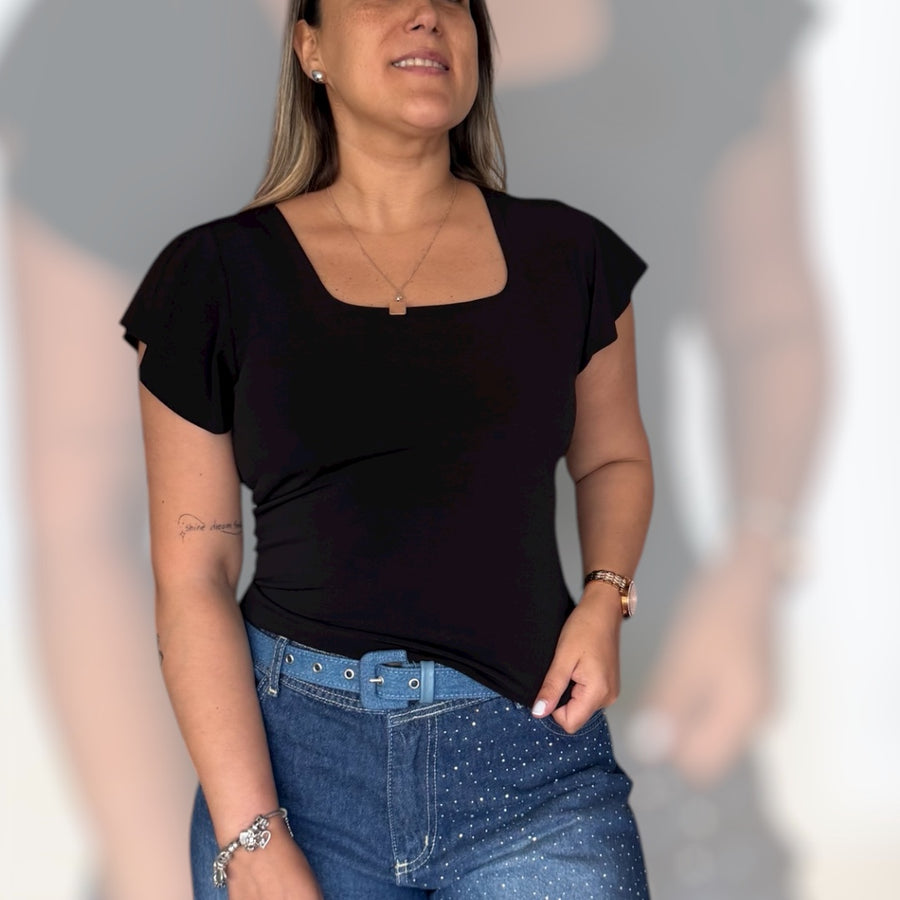 Polera Venecia negro