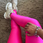 Calza básica fucsia lycra dupont