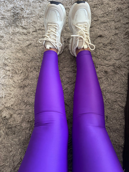 Calza básica lila lycra dupont