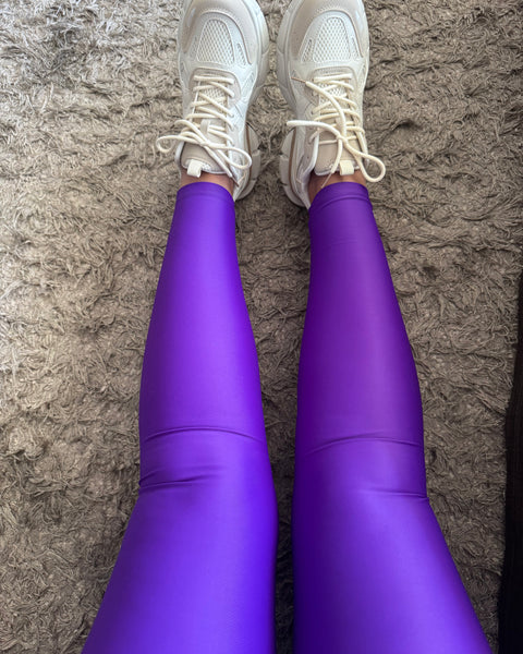 Calza básica lila lycra dupont