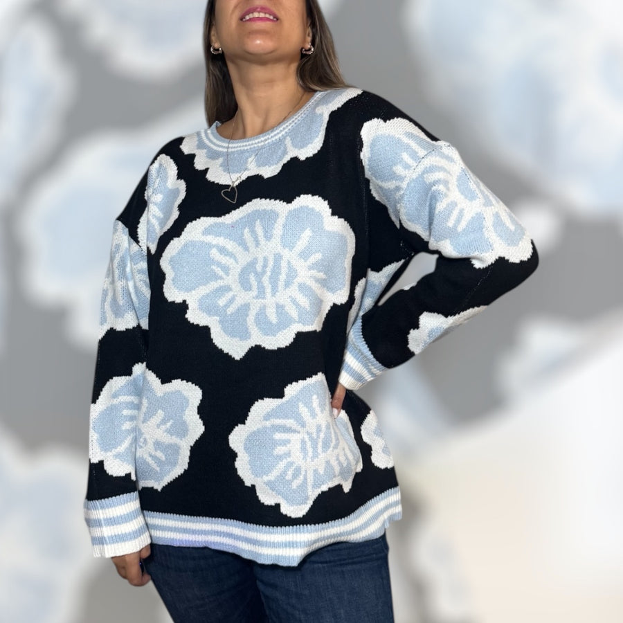Sweater lana Florida negro