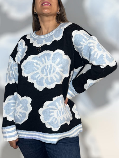 Sweater lana Florida negro
