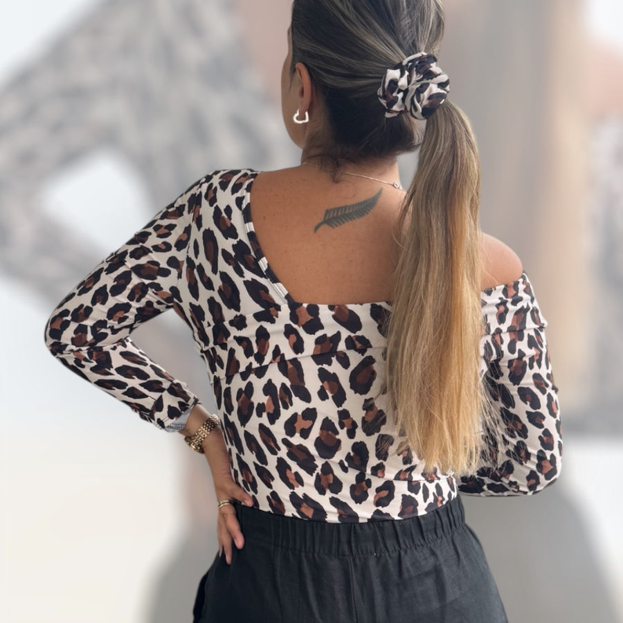 Polera Nápoles animal print