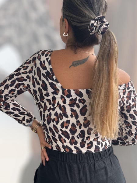 Polera Nápoles animal print