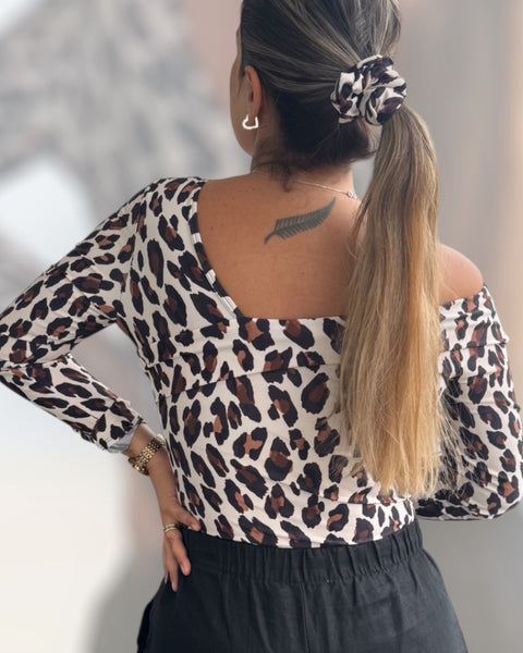 Polera Nápoles animal print