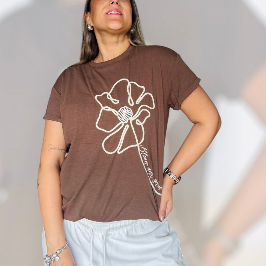 Polera encanto chocolate