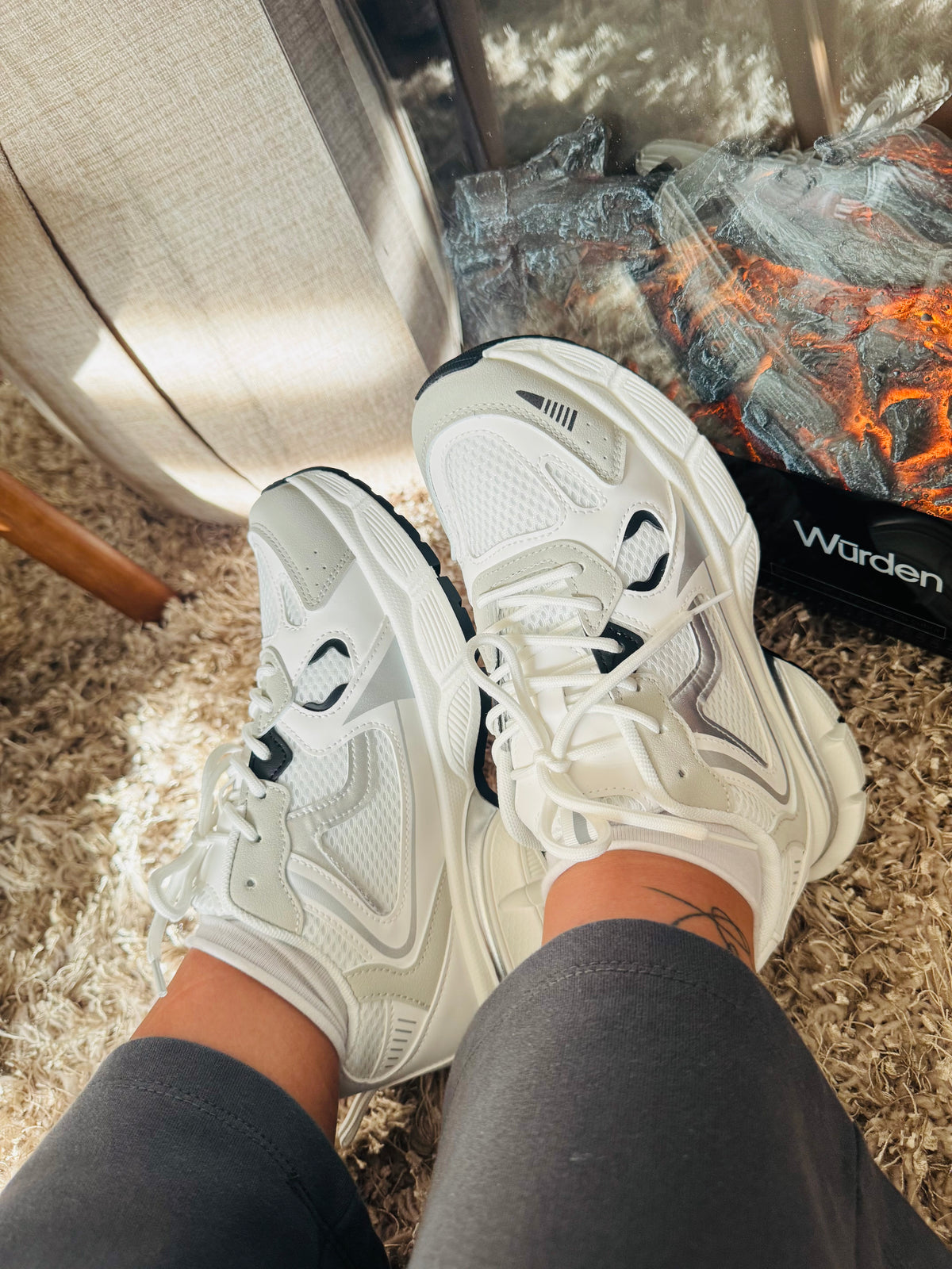 Zapatillas blancas estilo New balance