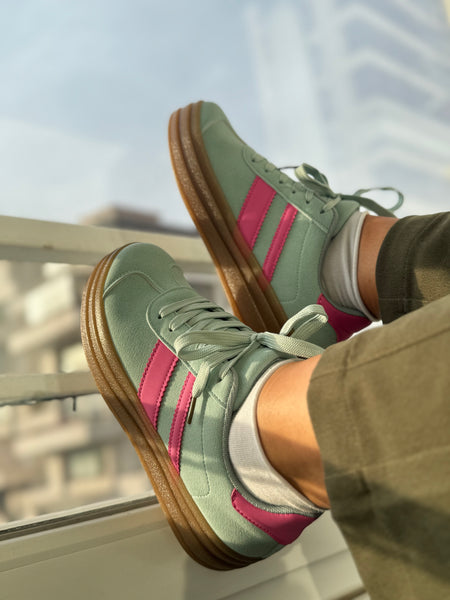 Zapatillas verde agua