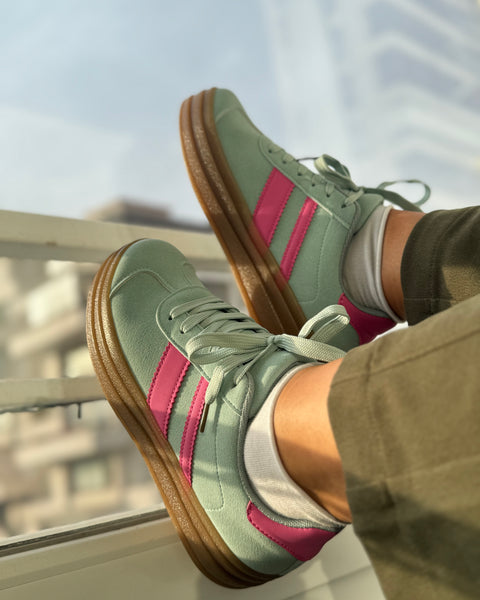 Zapatillas verde agua