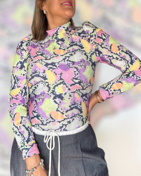 Body Luciana print Pink
