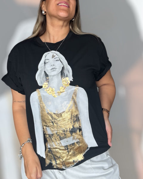 Polera mina gold