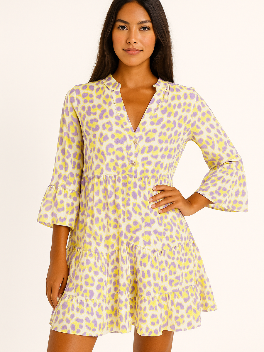 Vestido verano feliz amarillo