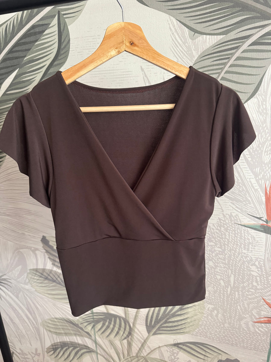 Crop top Mai Chocolate