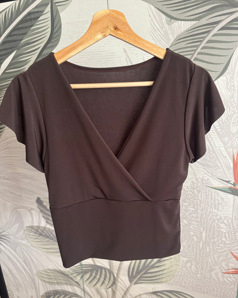 Crop top Mai Chocolate