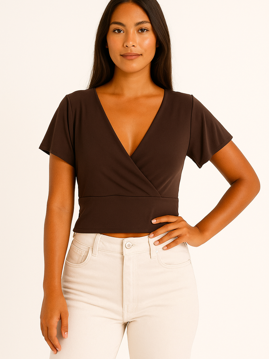 Crop top Mai Chocolate