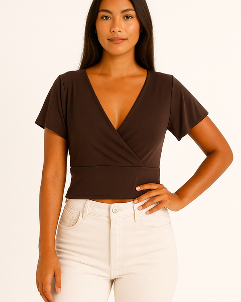 Crop top Mai Chocolate