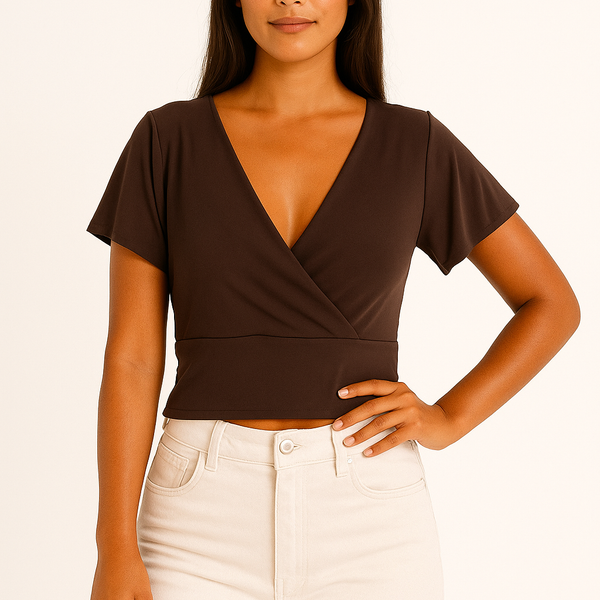 Crop top Mai Chocolate