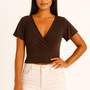 Crop top Mai Chocolate