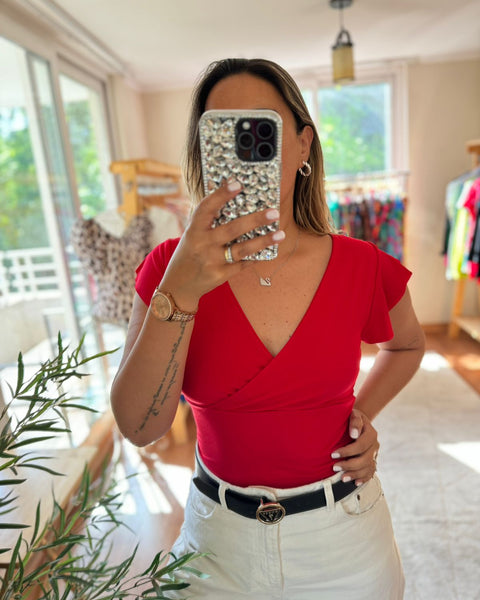 Crop top Mai rojo