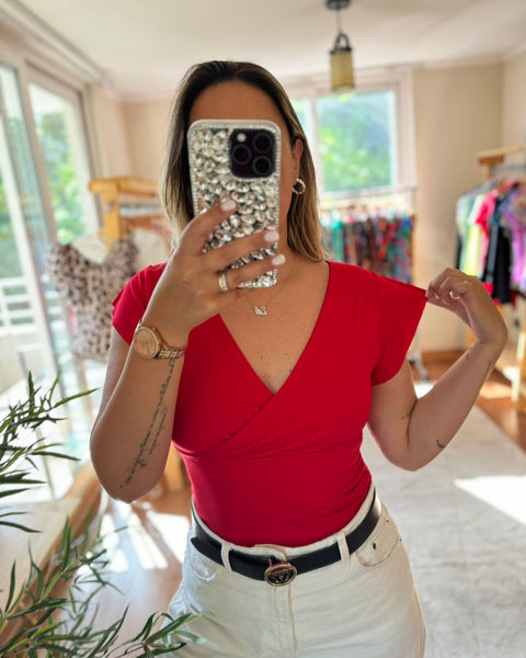 Crop top Mai rojo